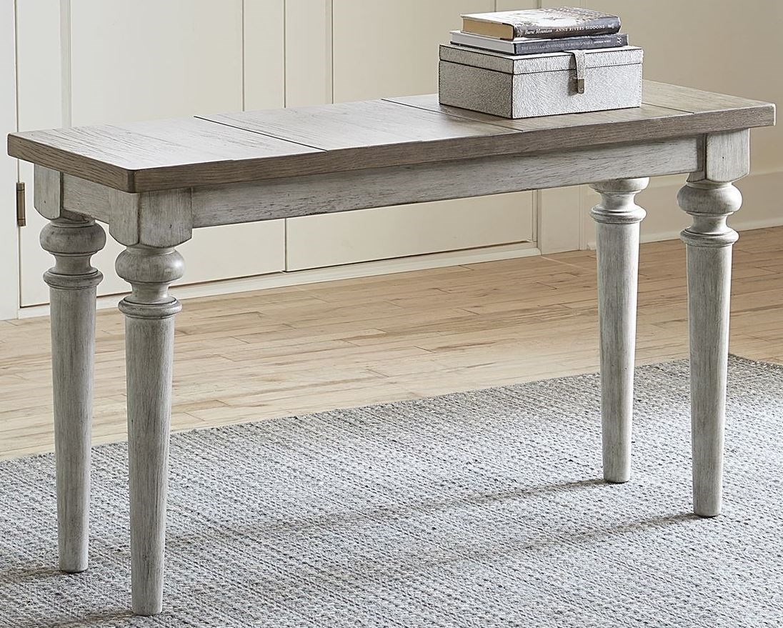 Heartland Antique White Rustic Sofa Table 1stopbedrooms