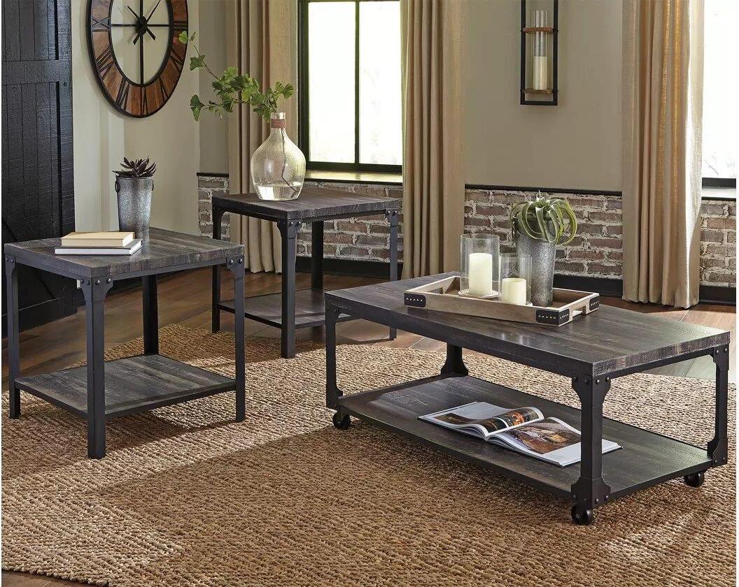 Jandoree Brown And Black Occasional Table Set 1stopbedrooms