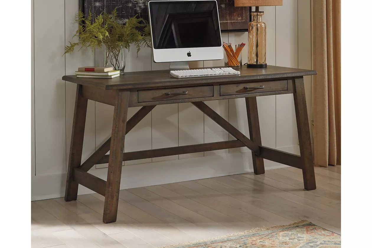 Johurst Gray Home Office Large Leg Desk H762 44 1stopbedrooms