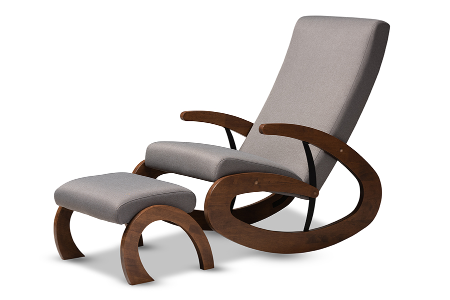 rocking chair and ottoman