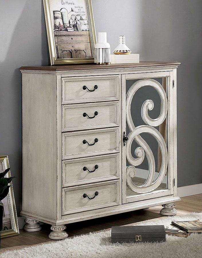 Lysandra White Armoire - 1StopBedrooms.
