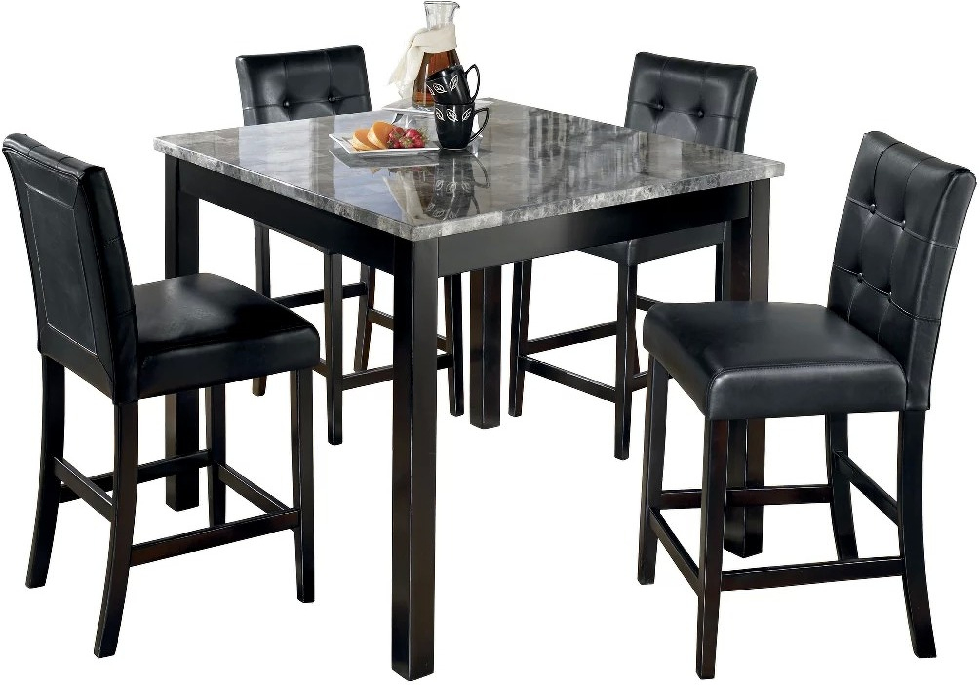 Maysville 5 Piece Square Counter Height Dining Room Set - 1StopBedrooms.