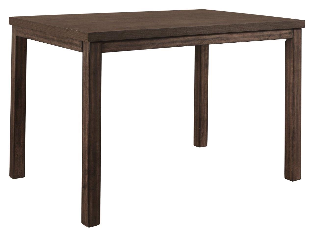 Oxford Brown 52 Inch Leg Counter Height Dining Table