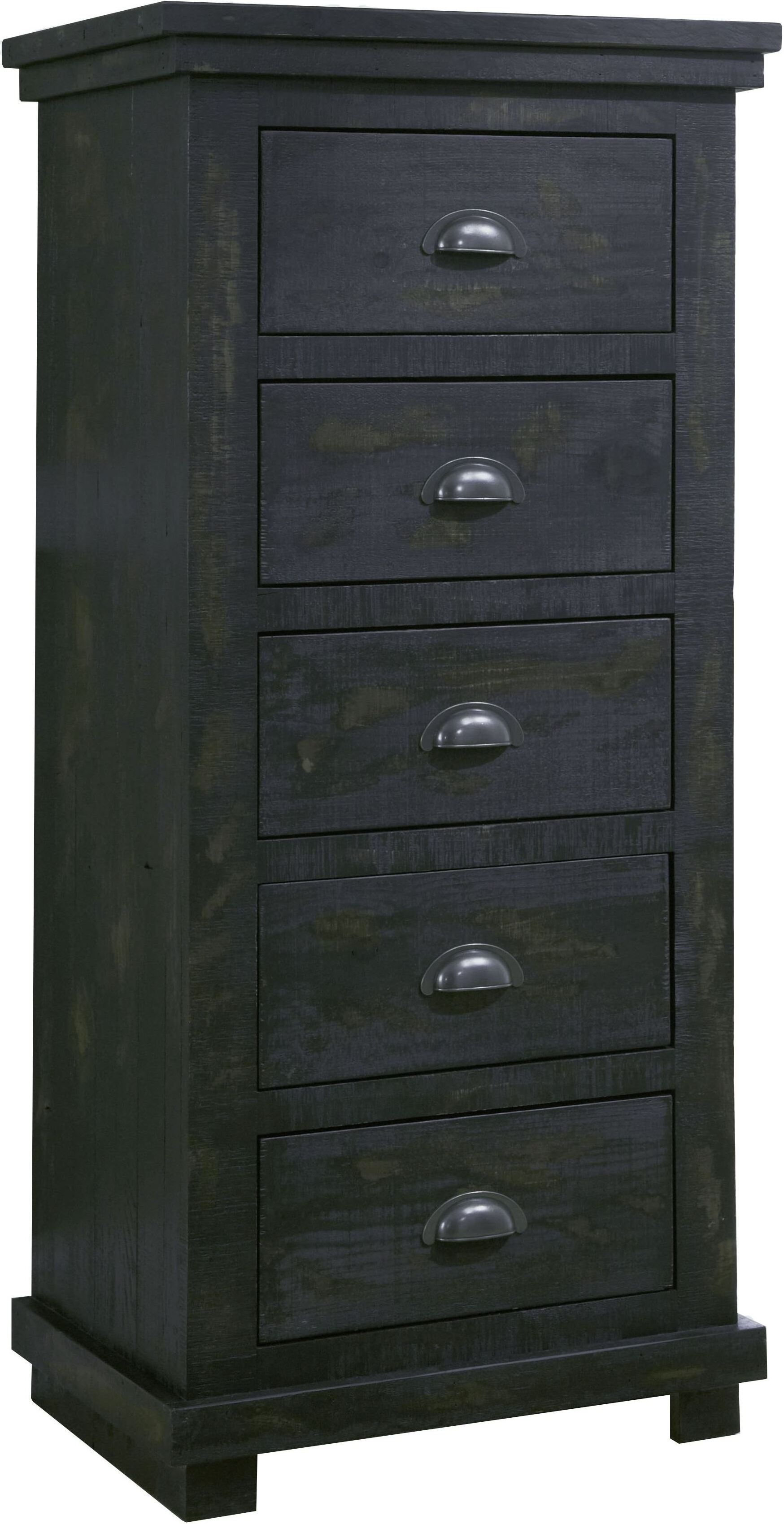 Willow Distressed Black Lingerie Chest 1stopbedrooms