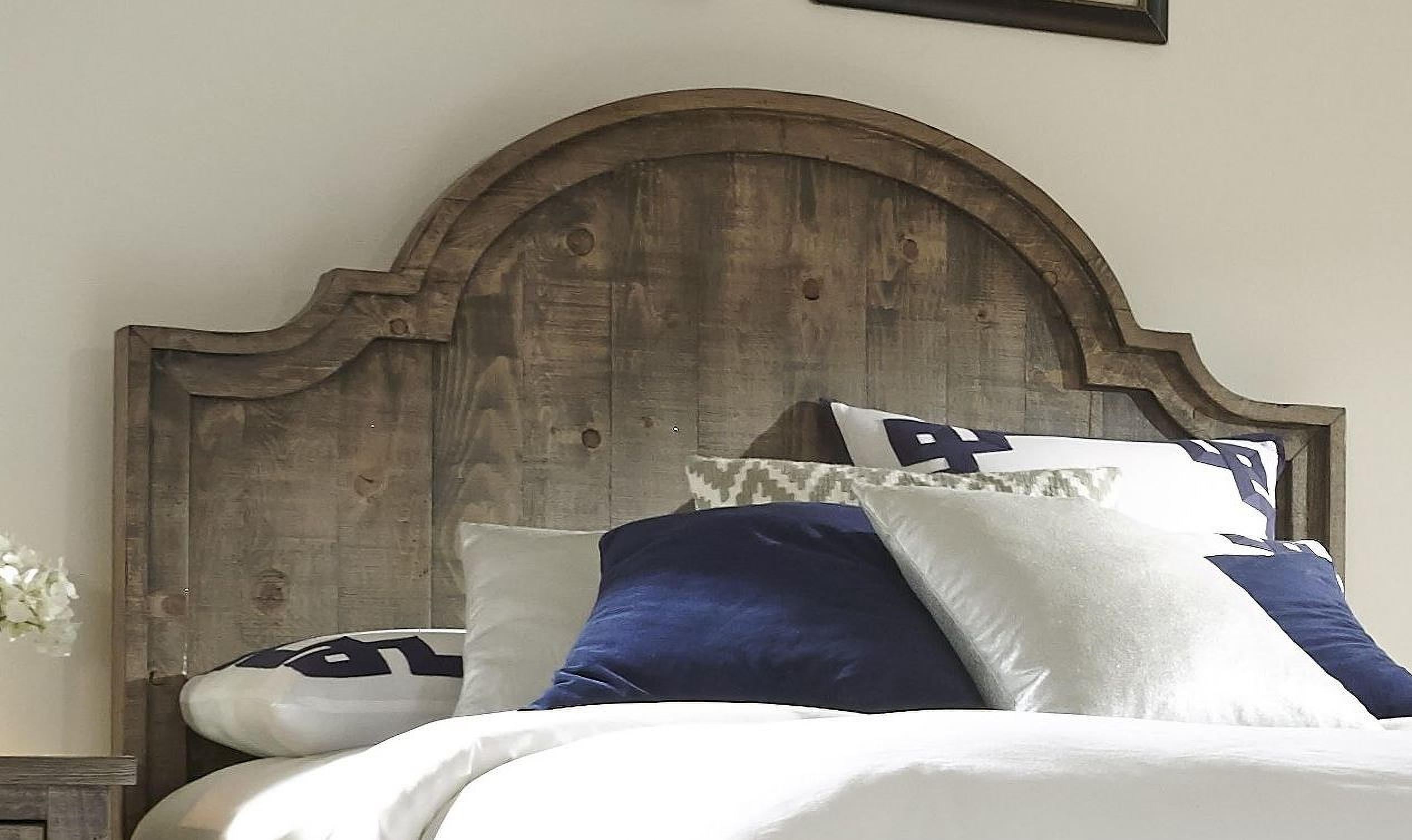 Meadow Weathered Gray King Panel Bed - 1StopBedrooms.