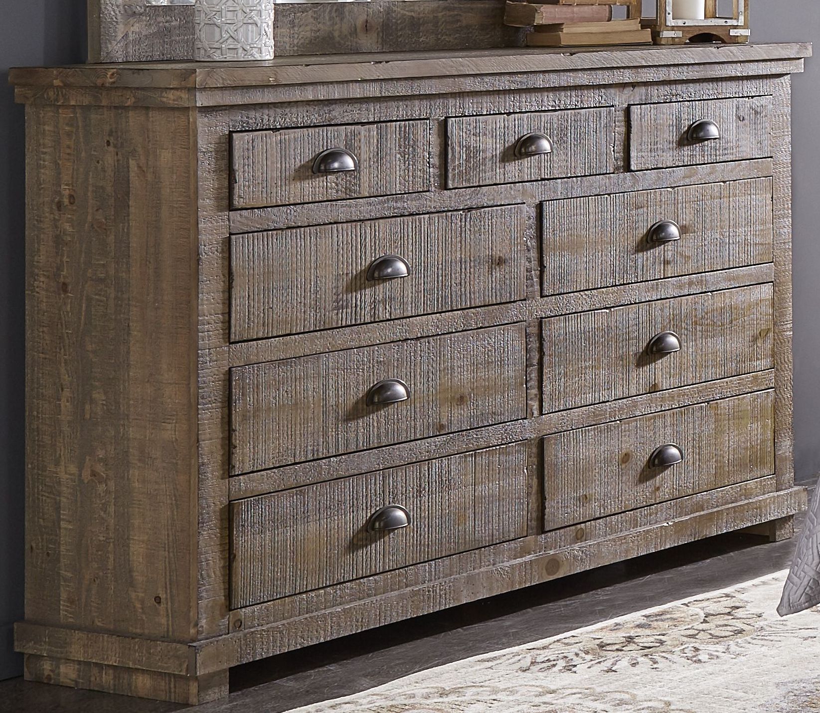 Willow Weathered Gray Drawer Dresser 1stopbedrooms Willow Weathered Gray Drawer Dresser