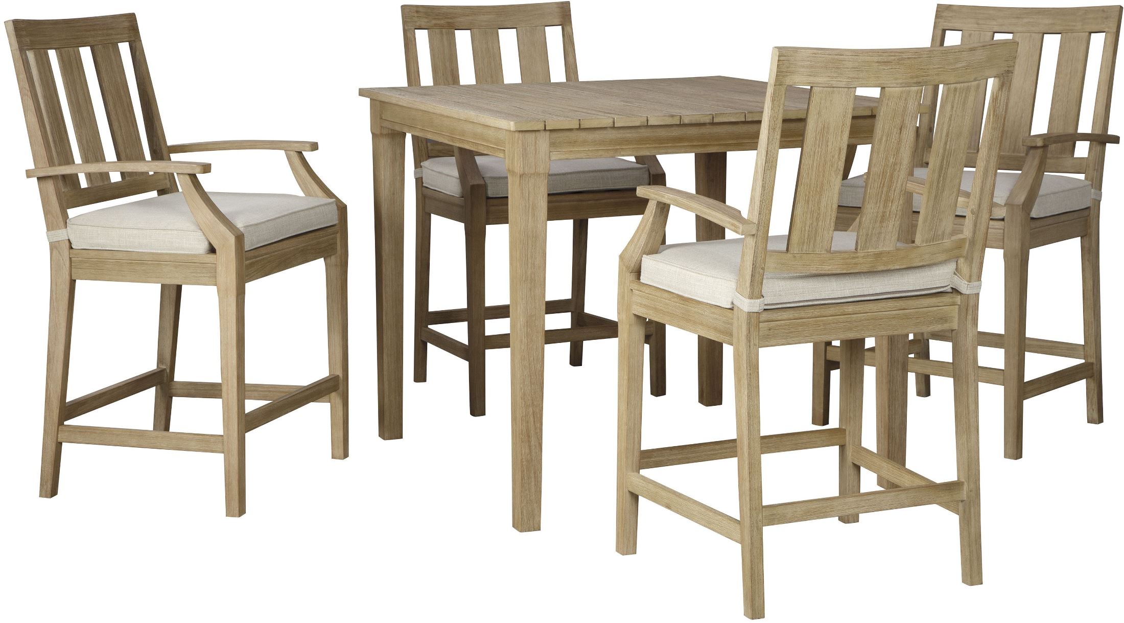 Clare View Beige Outdoor Square Bar Table - 1StopBedrooms. Clare View Beige Outdoor Square Bar Table - 1StopBedrooms. on Clare View Beige Outdoor Living Room id=18795