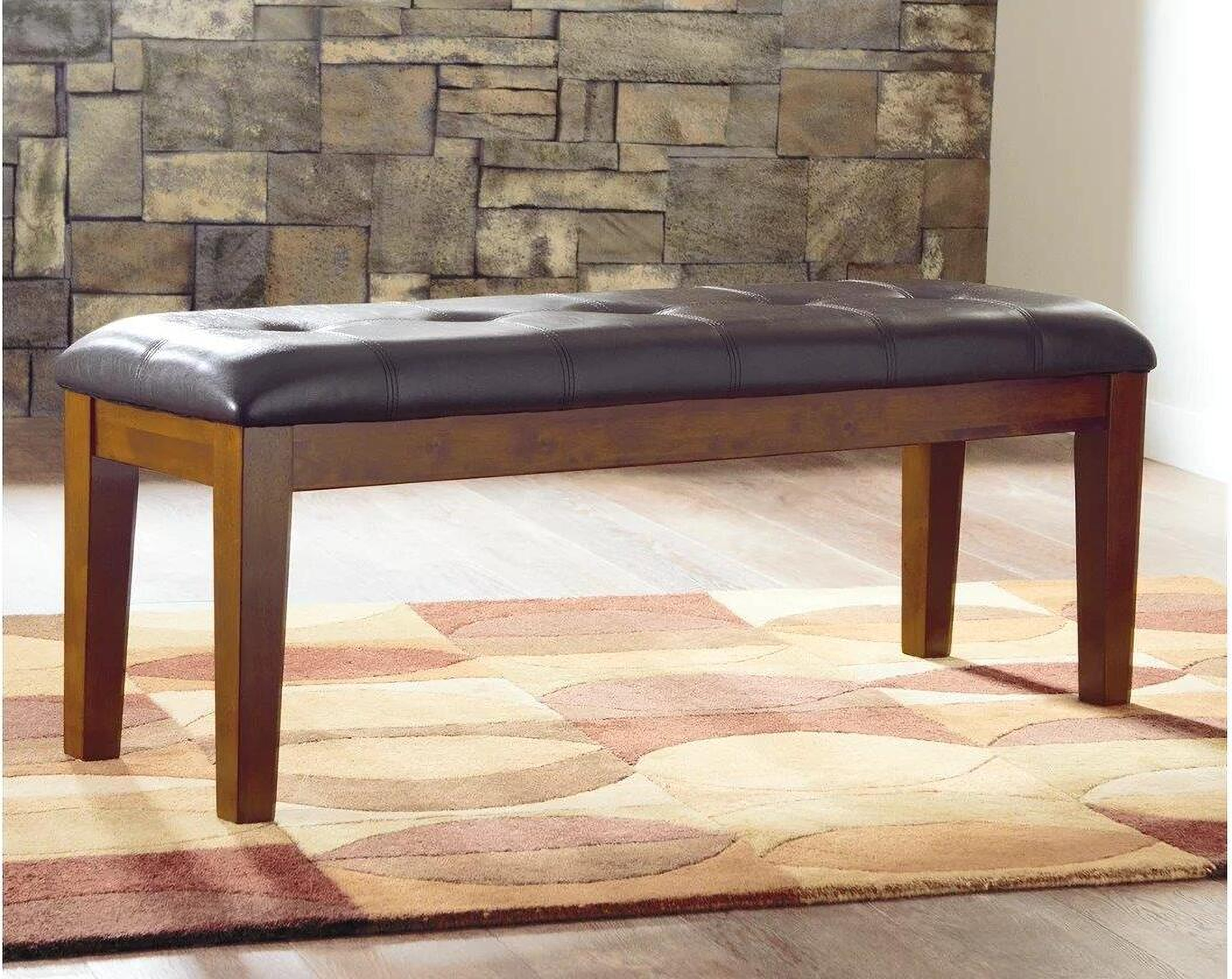 Ralene Large Upholstered Dining Room Bench 1stopbedrooms