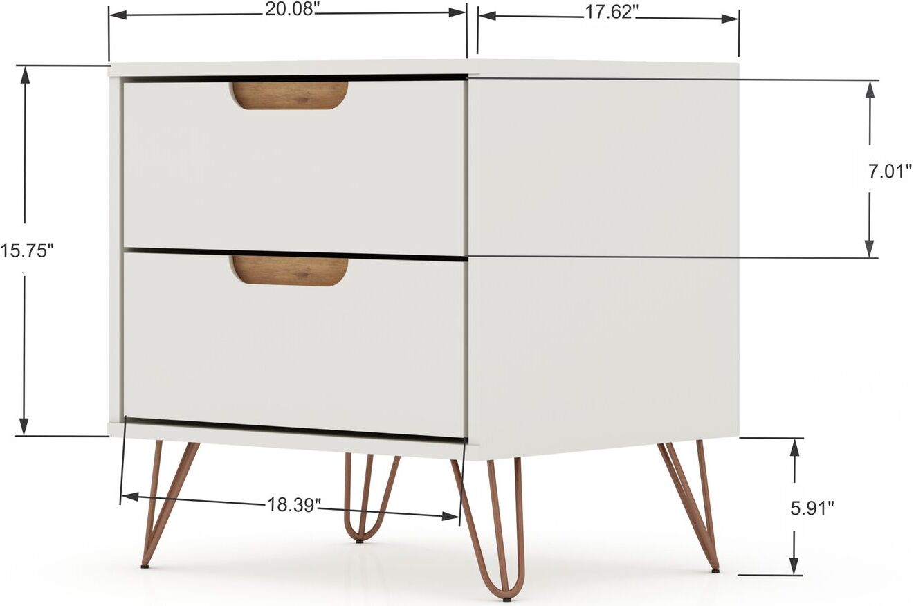Rockefeller Mic Century - Modern Dresser And Nightstand ... Headboard, dresser, nightstands, the works.