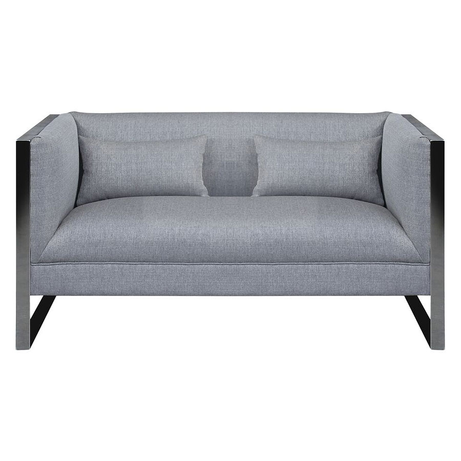 Royce Grey Upholstered Loveseat 1stopbedrooms
