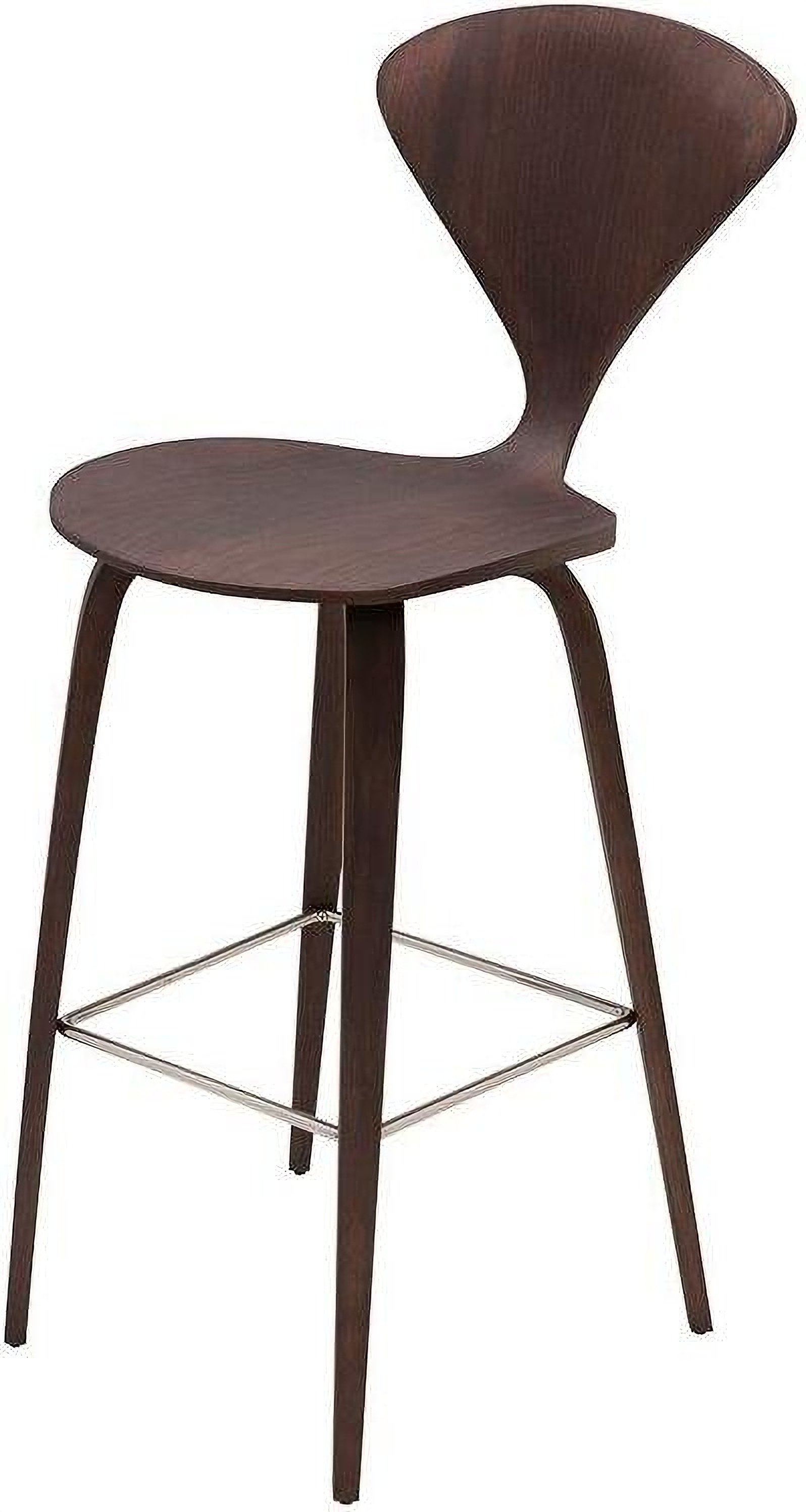 Satine Dark Walnut Wood Counter Stool 1stopbedrooms