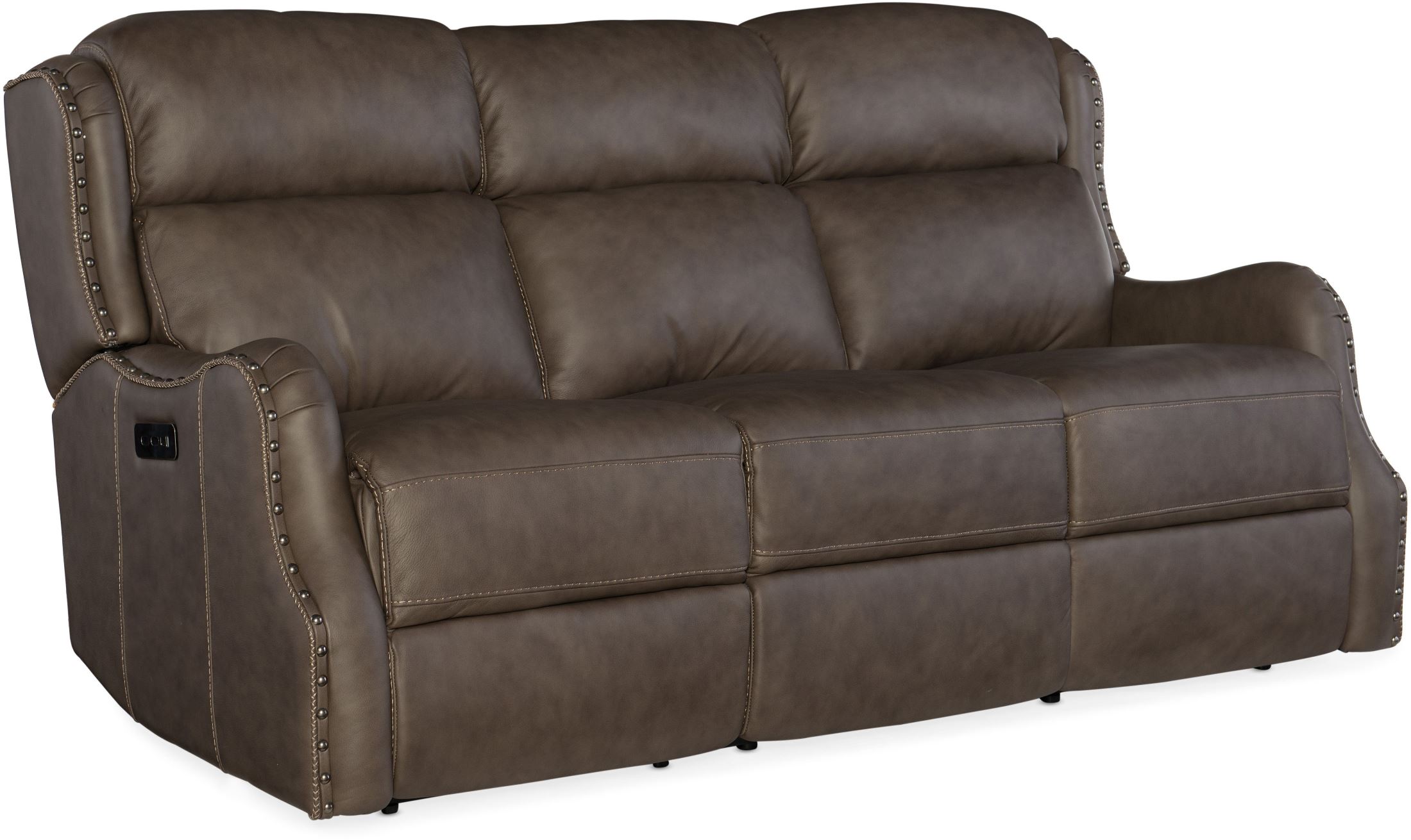 Sawyer Chandler Leather Power Reclining Sofa With Power Headrest