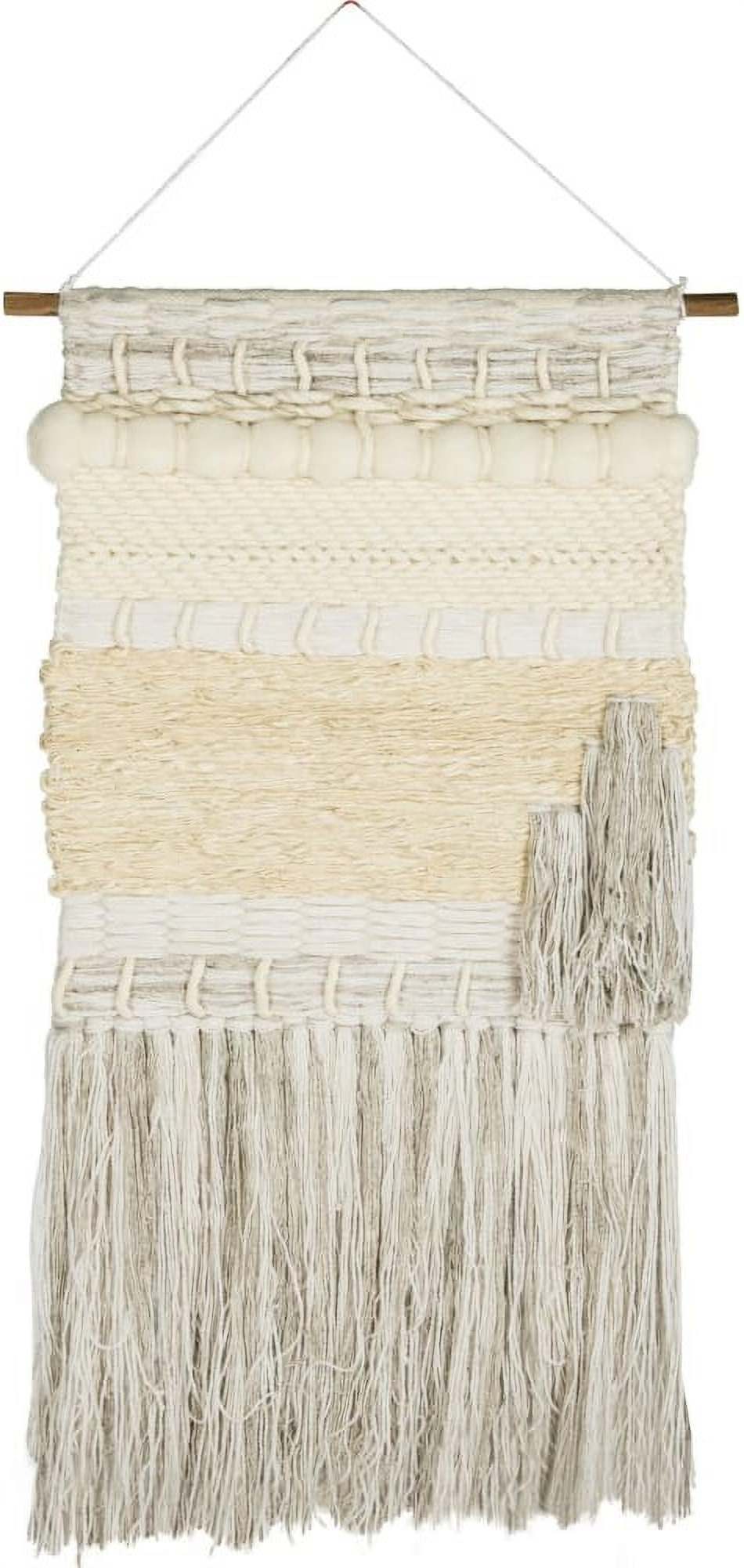 Sedona Cream White Woven Wall Art 1stopbedrooms