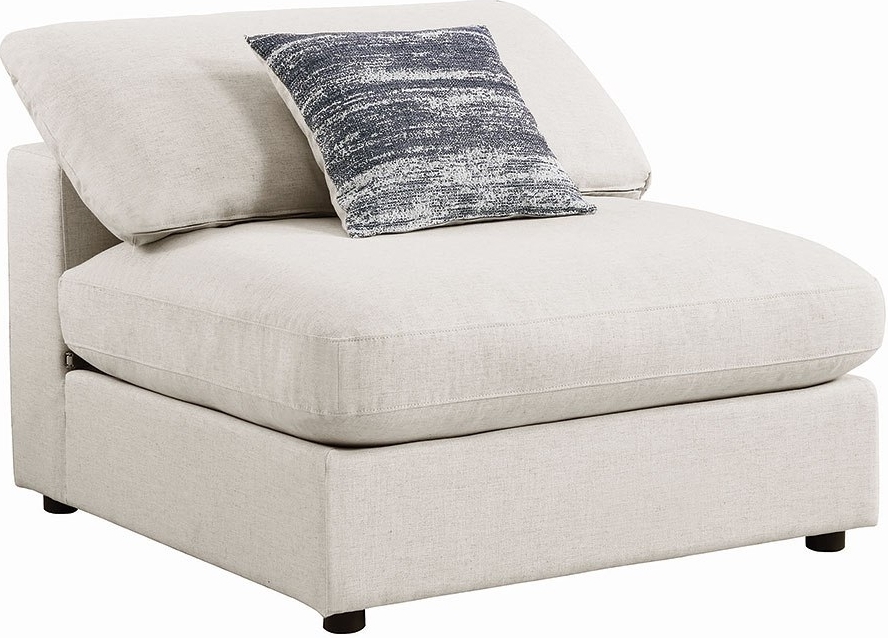 Serene Armless Chair Beige 1stopbedrooms