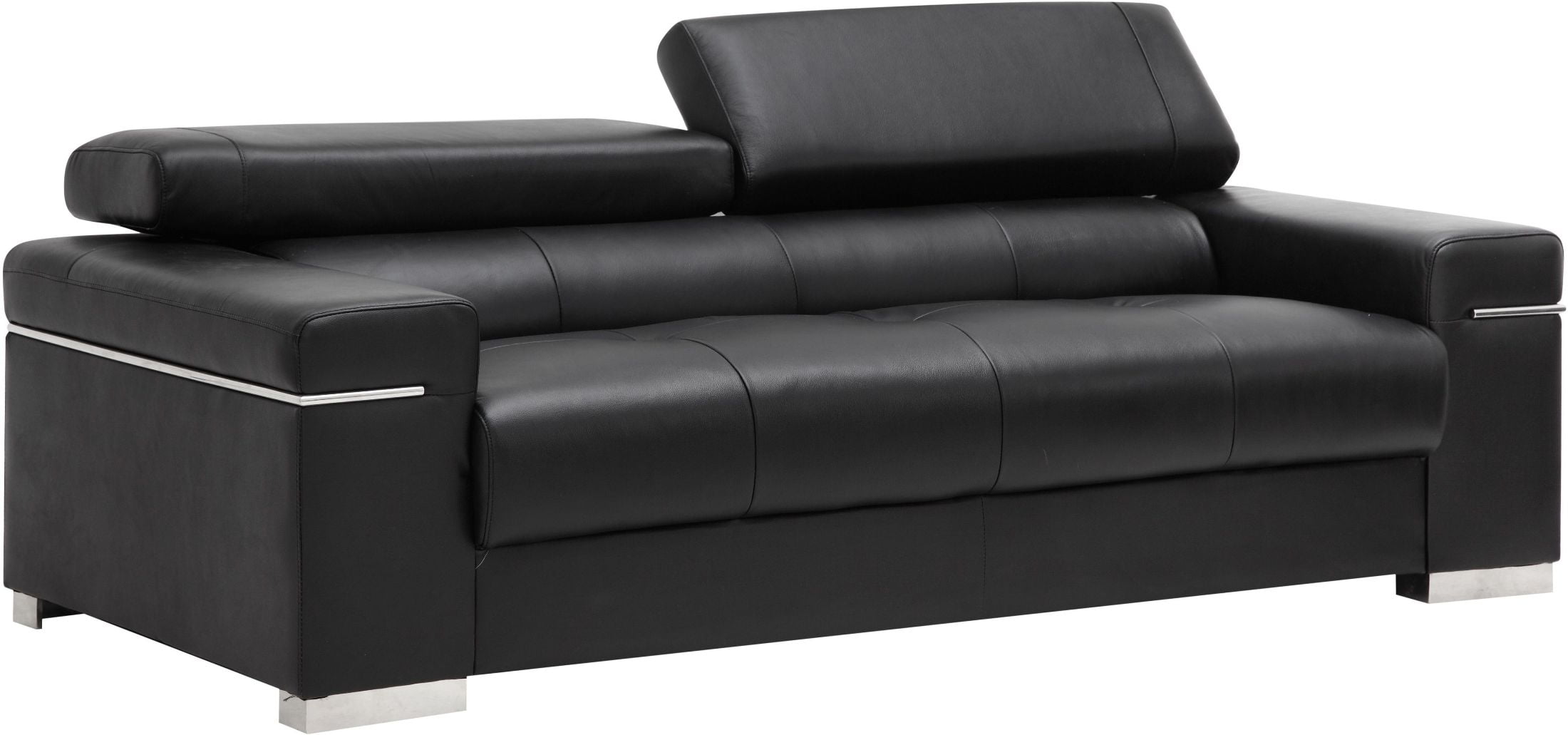 Soho Black Leather Sofa 1stopbedrooms Soho Black Leather Sofa 1stopbedrooms
