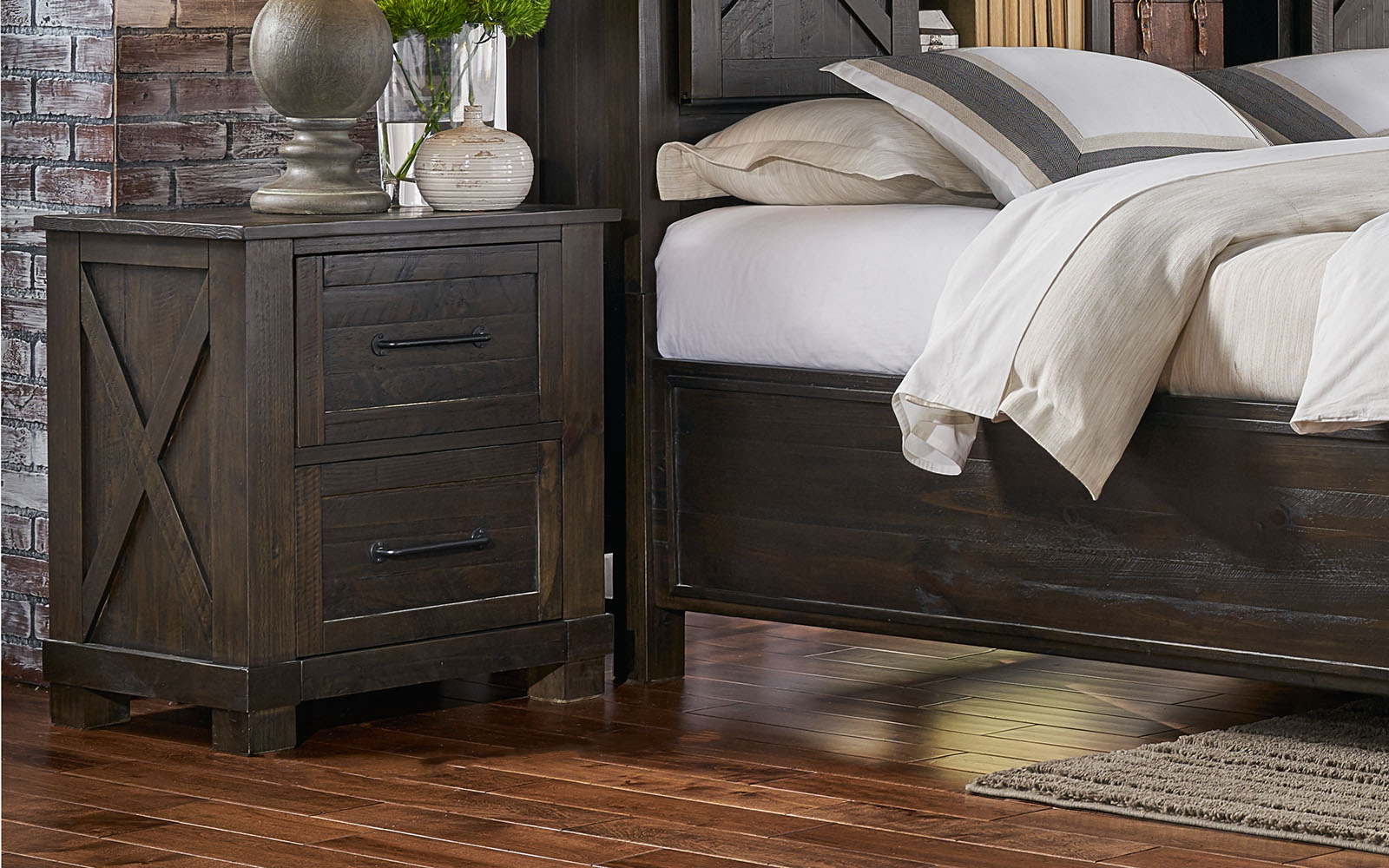 Sun Valley Charcoal Nightstand 1stopbedrooms