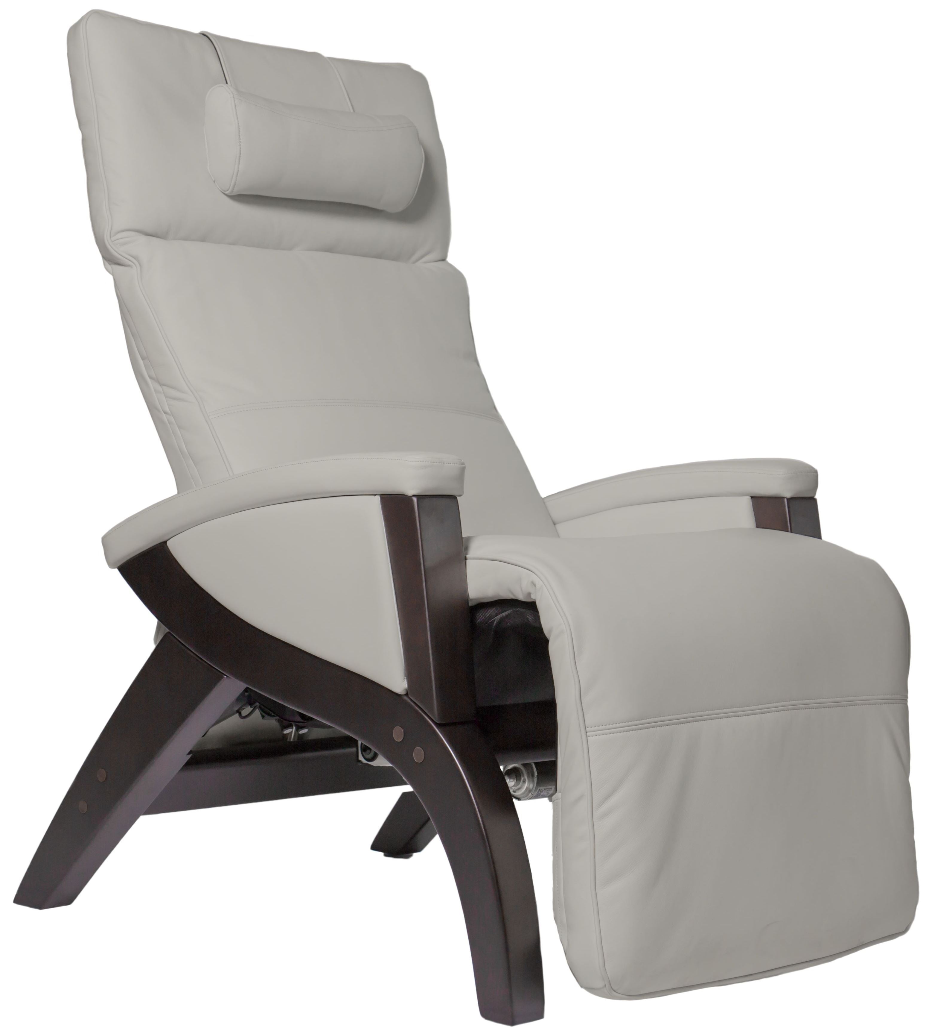 Svago Ivory Leather And Dark Walnut Newton Zero Gravity ...