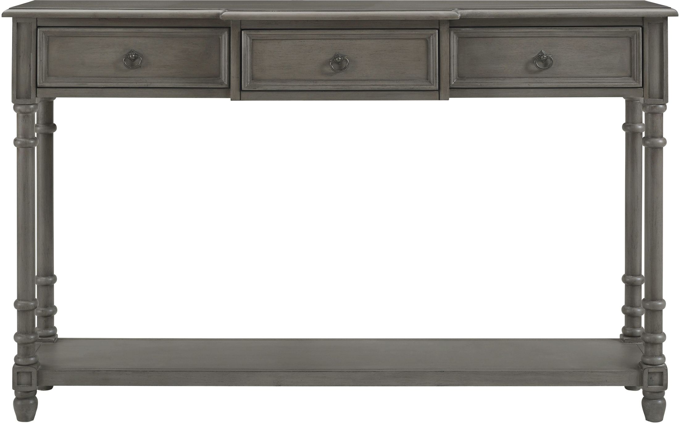 Painted Distressed Grey Entryway Console Table 1stopbedrooms
