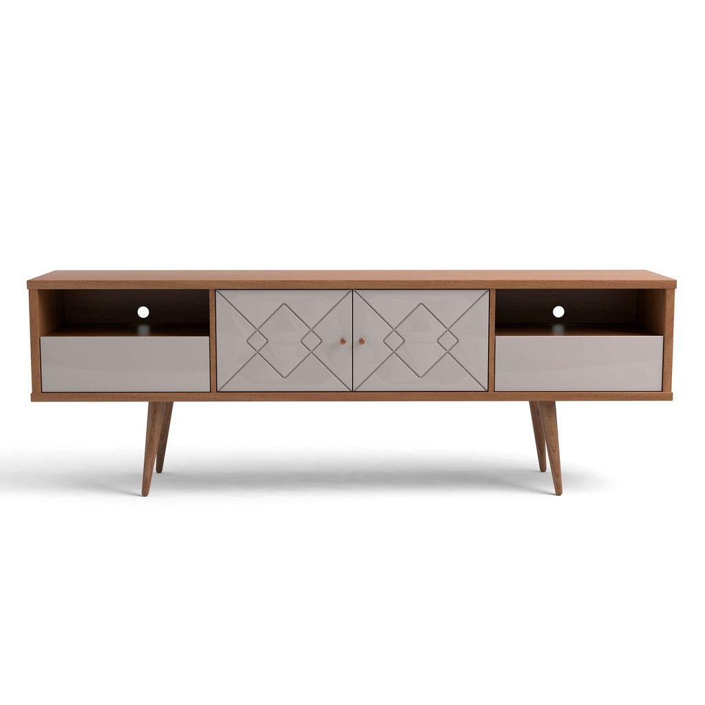 Trinity 70 86 Inch Mid Century Modern Tv Stand With Solid Wood Legs In Off White And Maple Cream 1stopbedrooms Check out our reclaimed wood tv stand selection for the very best in unique or custom, handmade pieces from our living room furniture shops. trinity 70 86 inch mid century modern tv stand with solid wood legs in off white and maple cream