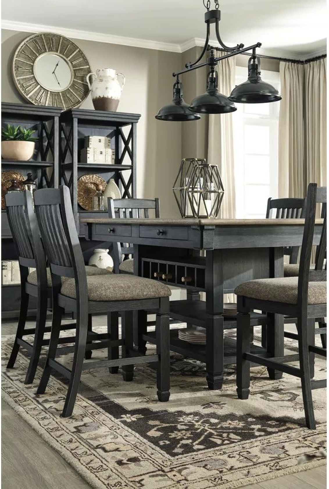 Tyler Creek Black And Gray Rectangular Counter Height ... (790 x 527 Pixel)