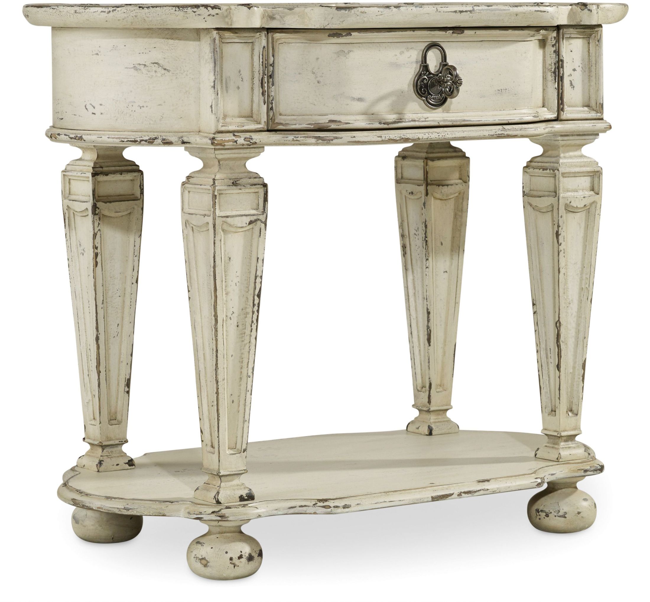 Sanctuary White Oval Nightstand 1stopbedrooms