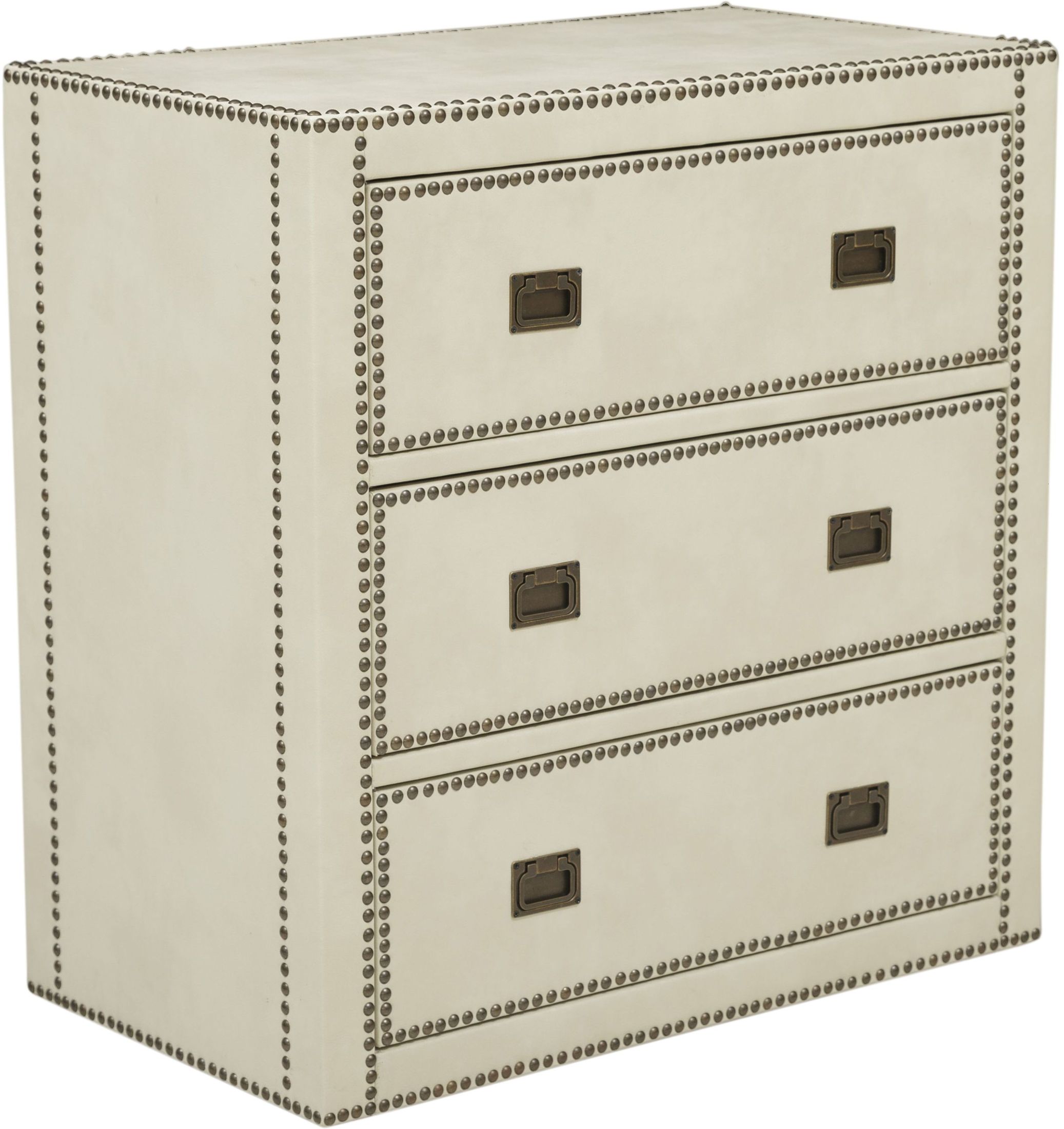 Chester Ivory Wrapped Trunk Style Drawer Chest 1stopbedrooms