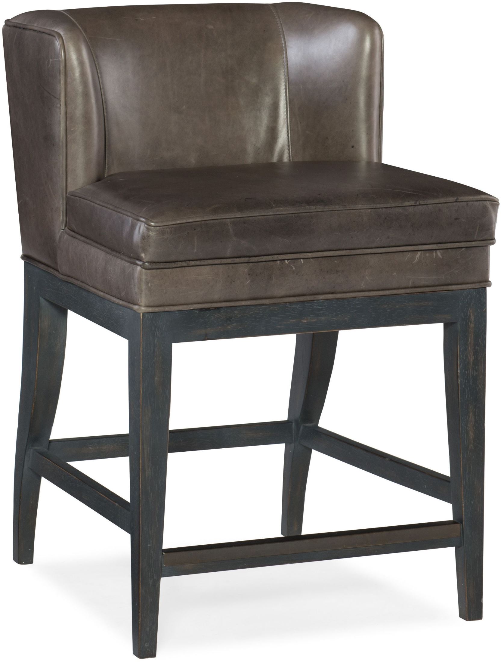 Jada Black Leather Counter Stool Set Of 2 1stopbedrooms