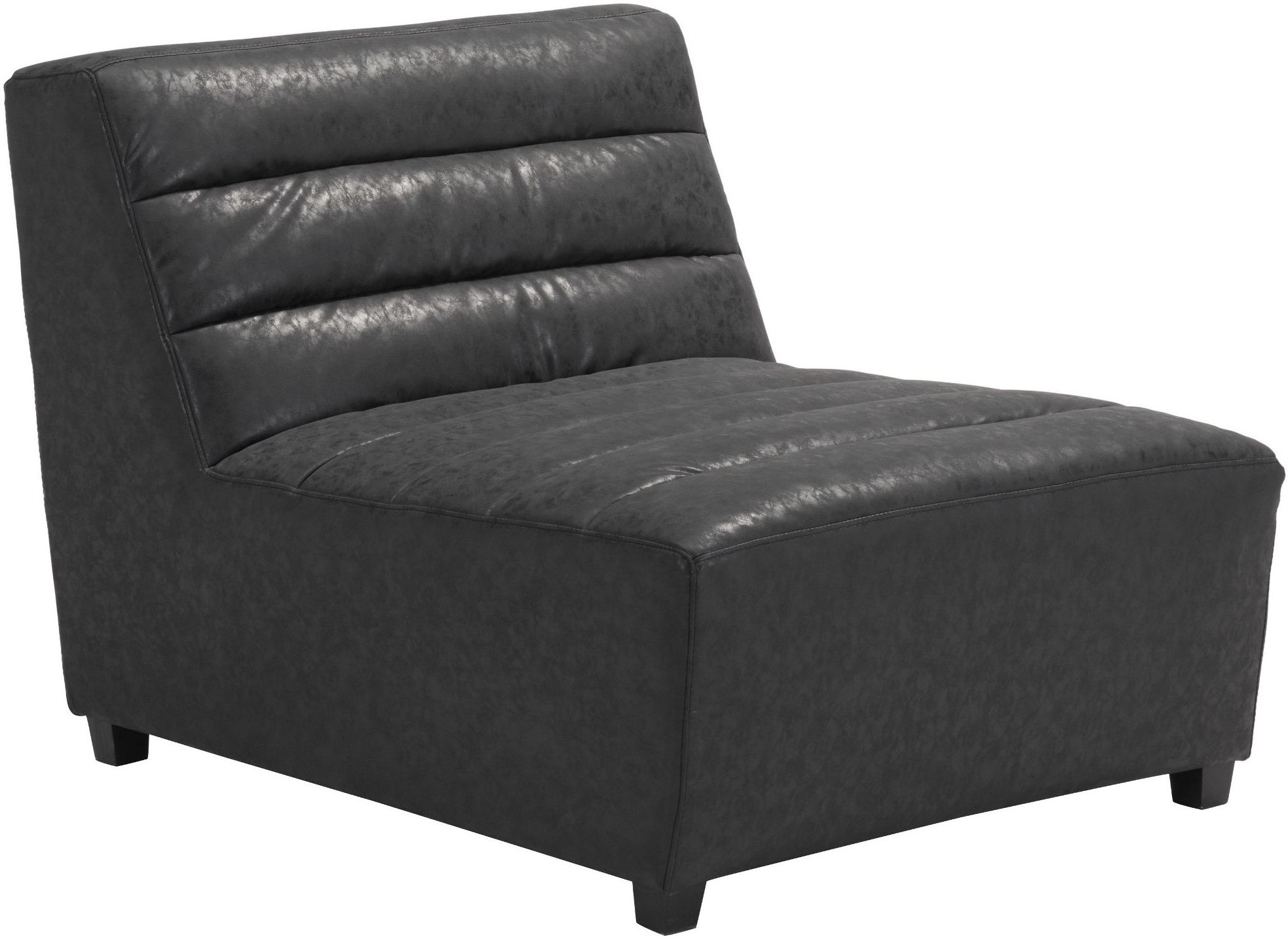 Soho Vintage Black Armless Chair 1stopbedrooms