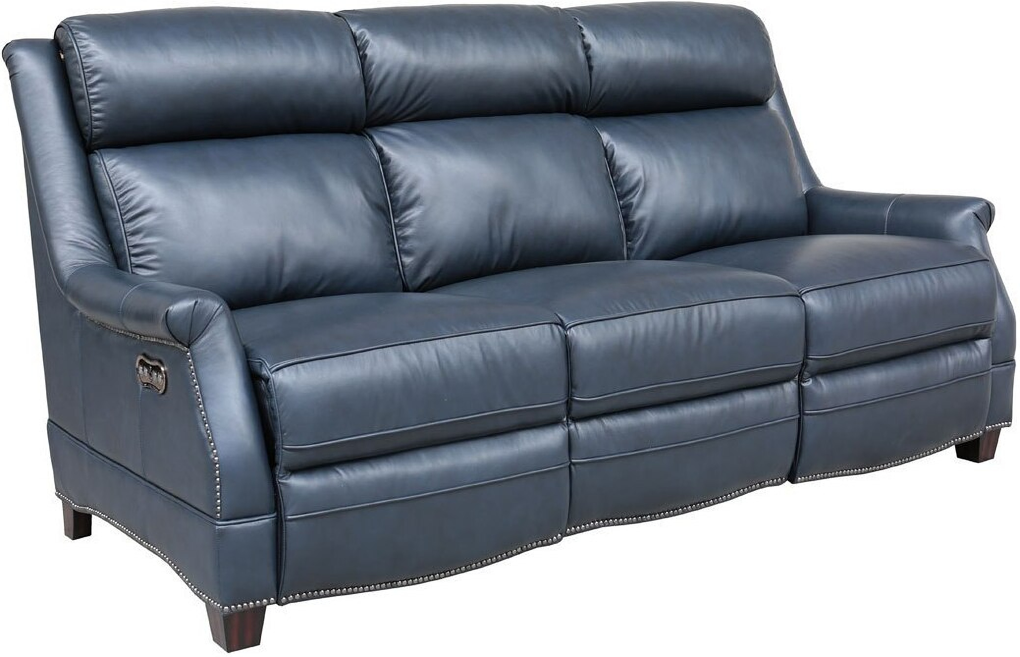 Warrendale Power Reclining Sofa W Headrest Blue 1stopbedrooms Warrendale Power Reclining Sofa W, Leather Power Reclining Sofa