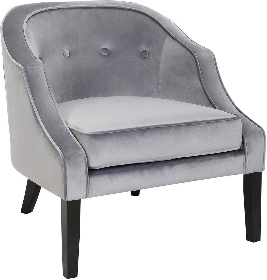 silver accent chair