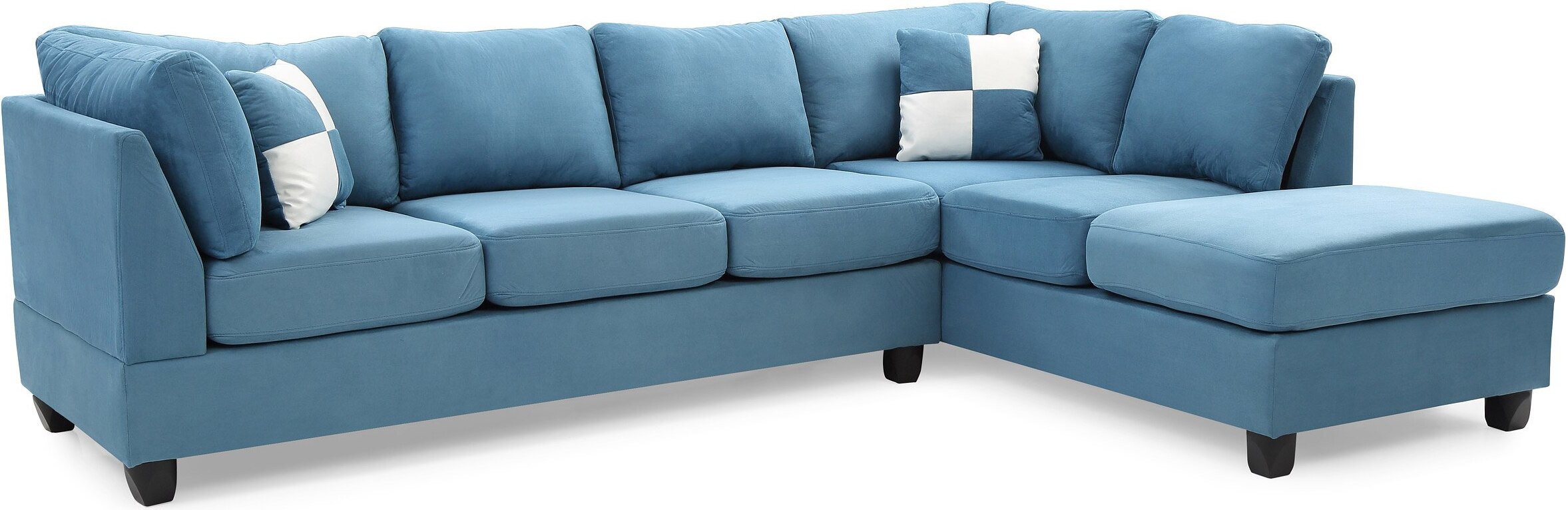 Malone Sectional Aqua 1stopbedrooms Malone Sectional Aqua 1stopbedrooms, Laura Reversible Sleeper Sectional Sofa Storage Chaise By Naomi Home