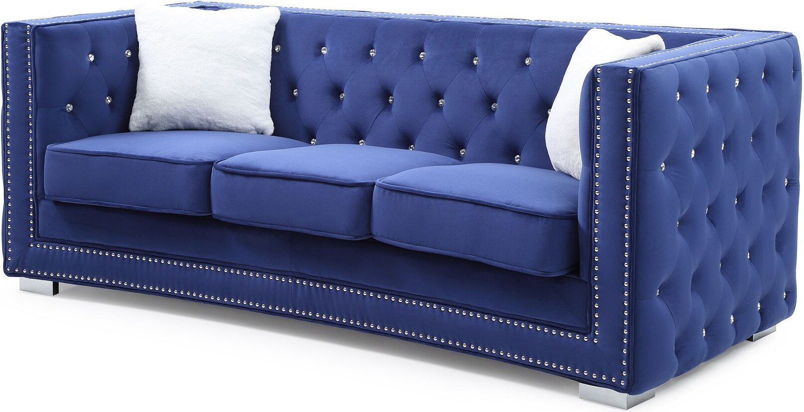 Miami Sofa Blue 1stopbedrooms