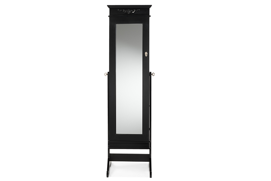 Baxton Studio Bimini Black Finish Wood Crown Molding Top Free Standing Full Length Cheval Mirror Jewelry Armoire 1stopbedrooms 18 posts related to mirror jewelry armoire standing. baxton studio bimini black finish wood crown molding top free standing full length cheval mirror jewelry armoire