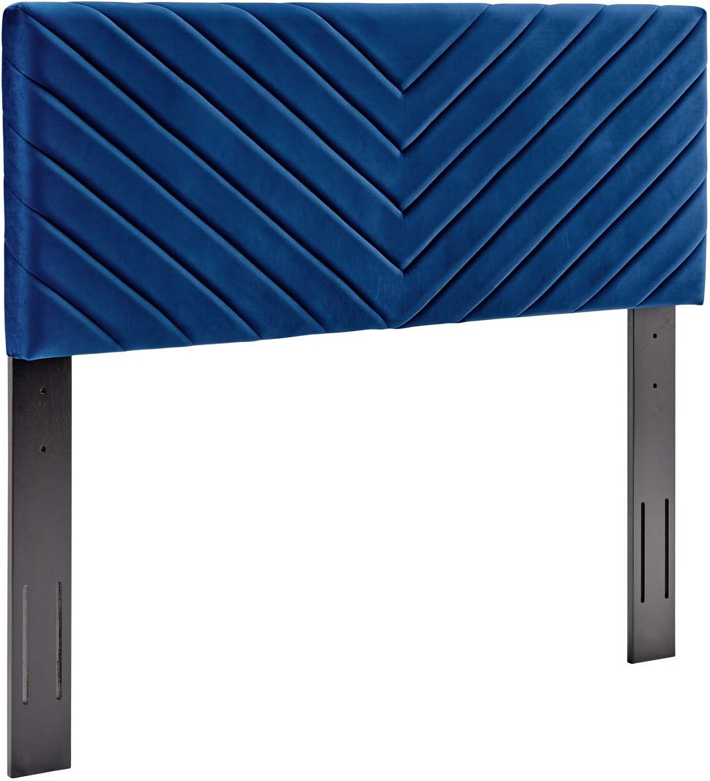 Modway Alyson Angular Channel Tufted Performance Velvet Twin Headboard In White Beds Frames Bases Headboards Urbytus Com