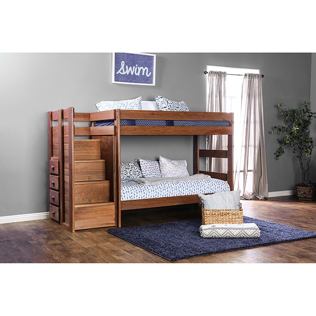 Furniture Of America Ampelios Bunk Bed Am Bk102 1stopbedrooms