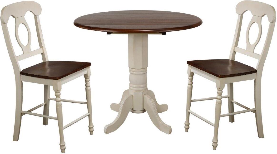 Andrews Napoleon Stools 3 Piece 42 Inch Round Drop Leaf Pub Table Set 1stopbedrooms Andrews Napoleon Stools 3 Piece 42 Inch, Small Round Pub Table