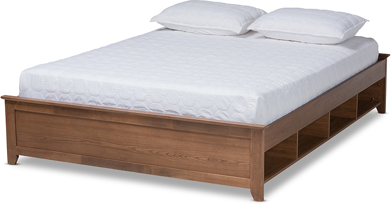 Baxton Studio Anders Traditional And Rustic Ash Walnut Brown Finished Wood King Size Platform Storage Bed Frame With Built In Shelves 1stopbedrooms Get the best deals on king size beds & bed frames. 1stopbedrooms com