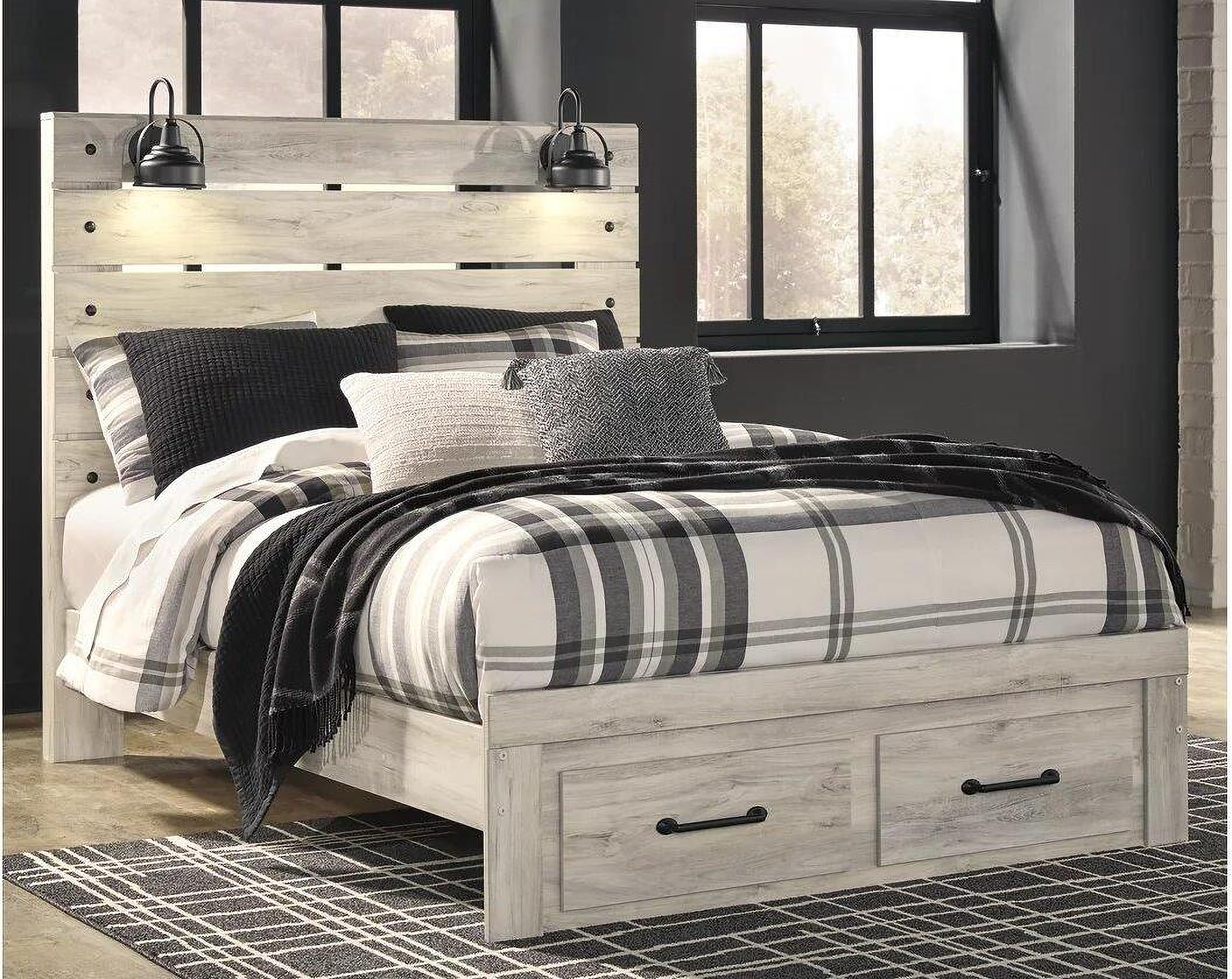Cambeck Whitewash Queen Panel Storage Bed 1stopbedrooms Cambeck Whitewash Queen Panel Storage, Sommerford Queen Storage Bedroom Set