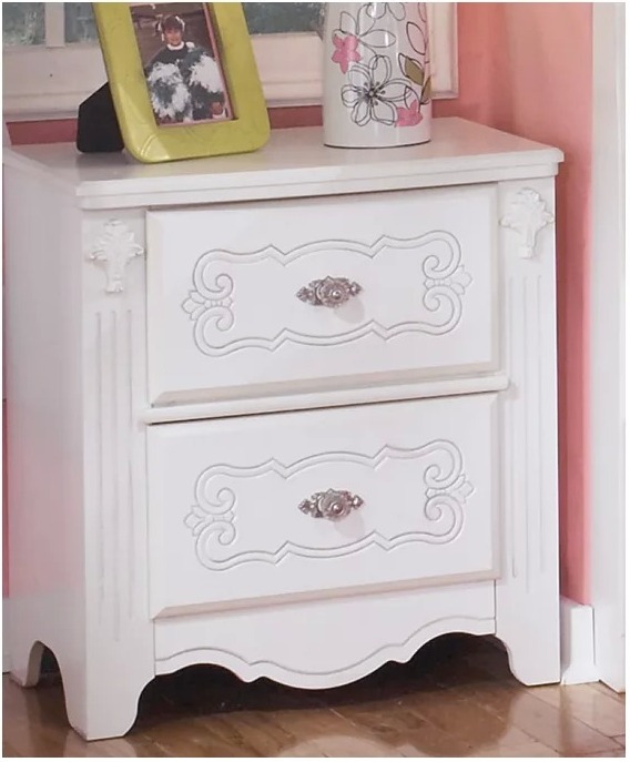 Exquisite Two Drawer Nightstand 1stopbedrooms