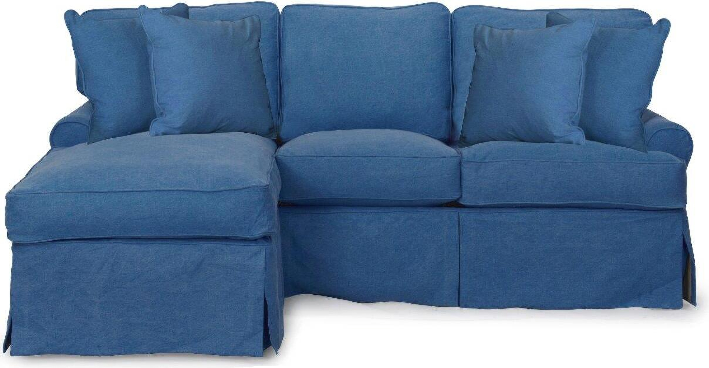 Horizon Indigo Blue Slipcovered Sleeper Sofa With Reversible Chaise 1stopbedrooms - Collection Plunge Reversible Sectional Sofa Horizon Indigo Blue Slipcovered Sleeper Sofa With Reversible Chaise 1stopbedrooms - Collection Plunge Reversible Sectional Sofa