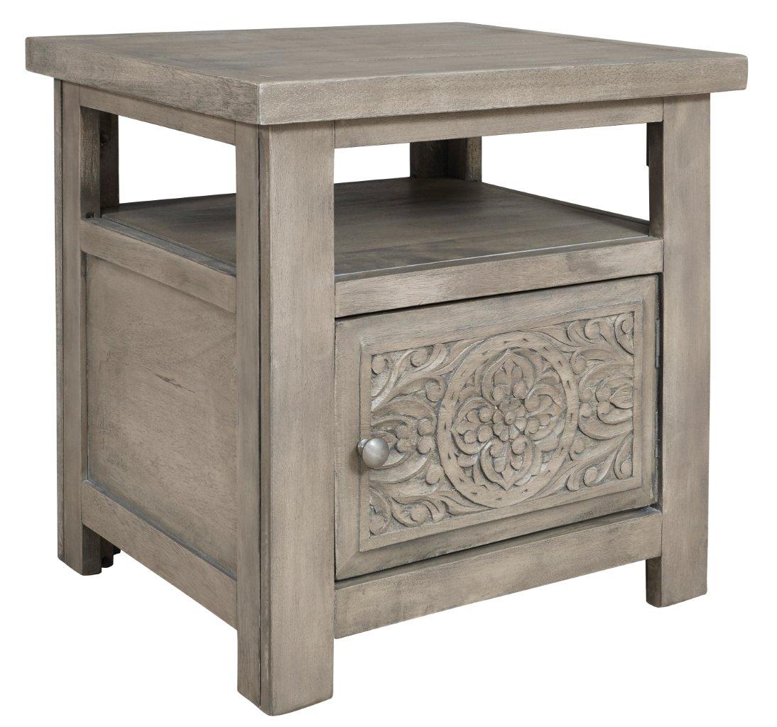 Marcilyn Brown End Table 1stopbedrooms This table features a storage drawer and cabinet for optimal functionality. marcilyn brown end table