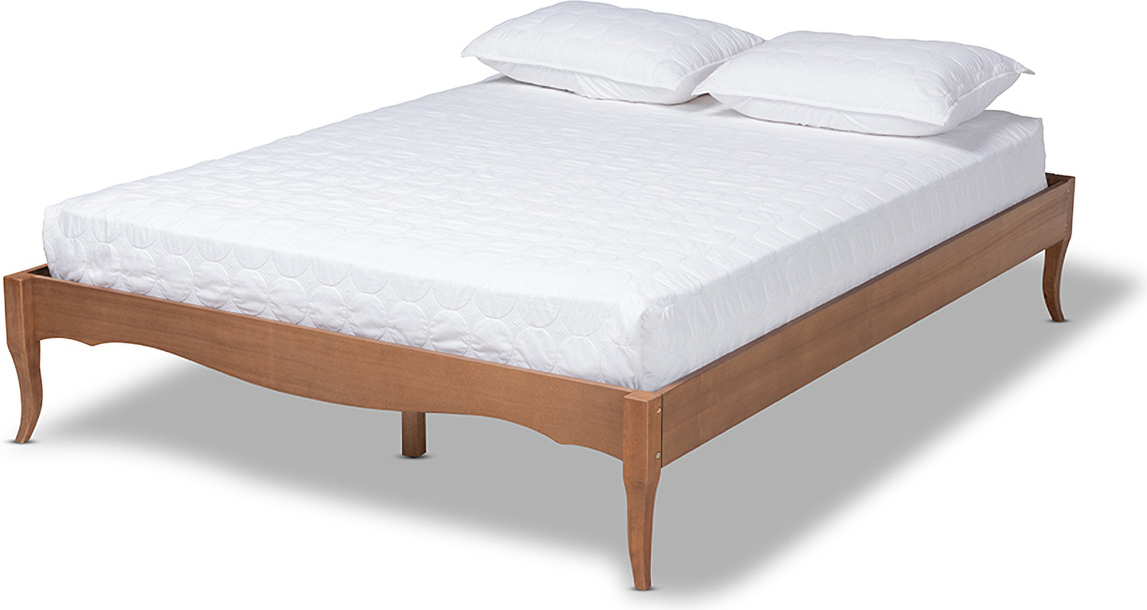 Marieke Vintage French Inspired Ash Wanut Finished Queen Size Wood Bed Frame 1stopbedrooms