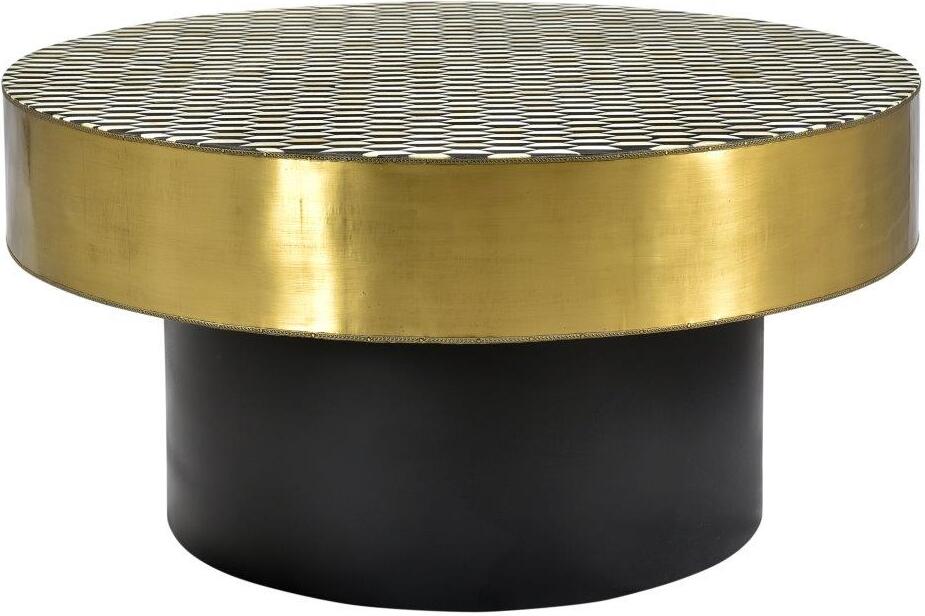 Optic Black Gold Round Coffee Table 1stopbedrooms Are you searching for gold round png images or vector? optic black gold round coffee table