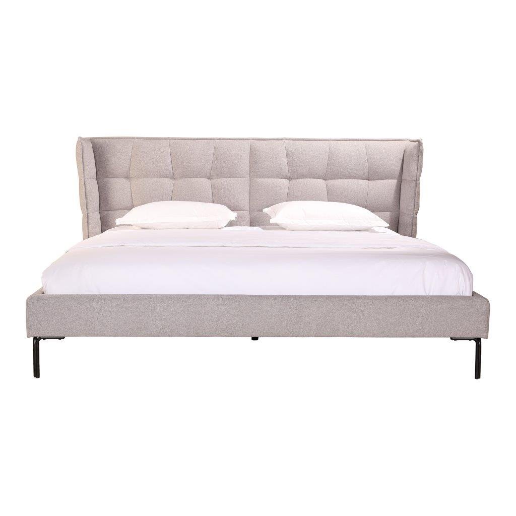 Ostalo Light Grey Upholstered Headboard King Bed 1stopbedrooms