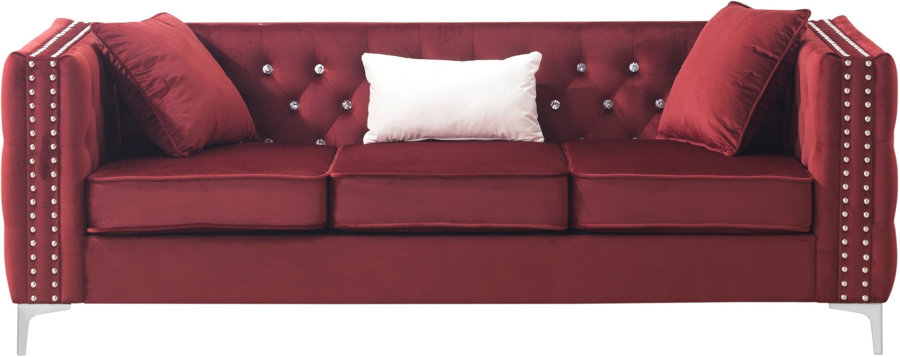 Paige Burgundy Sofa G826a S 1stopbedrooms They allow for a lot of seating room without having to take up too much. 1stopbedrooms