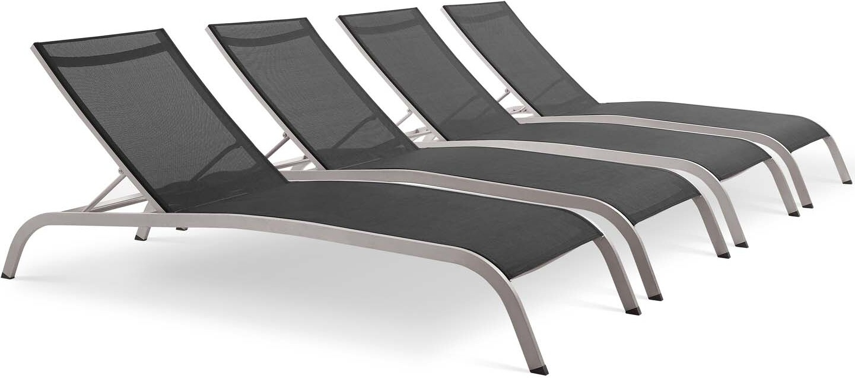 Savannah Black Outdoor Patio Mesh Chaise Lounge Set Of 4 Eei 4007 Blk 1stopbedrooms - Black Mesh Outdoor Chaise Lounge Savannah Black Outdoor Patio Mesh Chaise Lounge Set Of 4 Eei 4007 Blk 1stopbedrooms - Black Mesh Outdoor Chaise Lounge