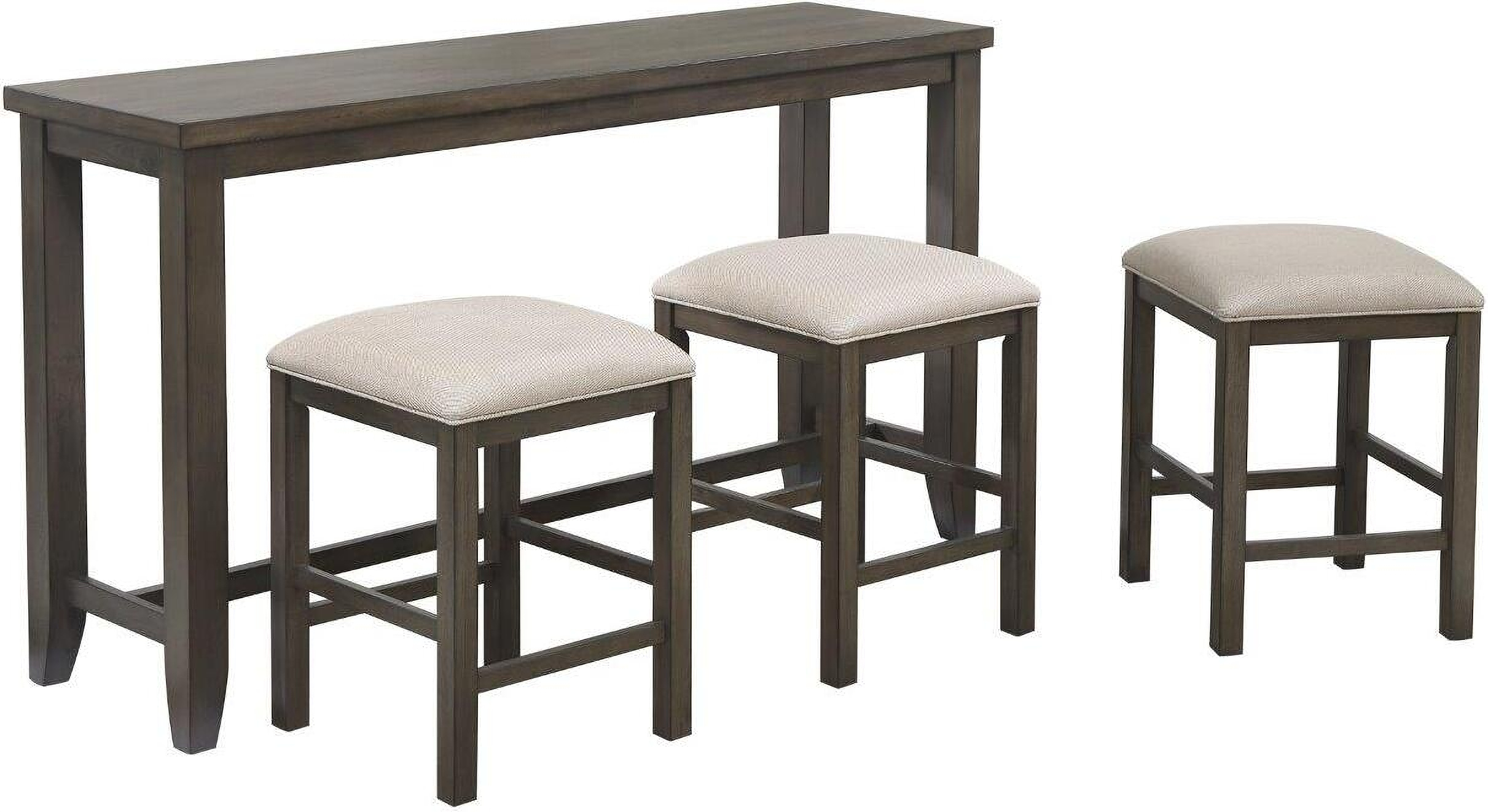 Shades Of Gray Rectangular 4 Piece Small Pub Table Set 1stopbedrooms
