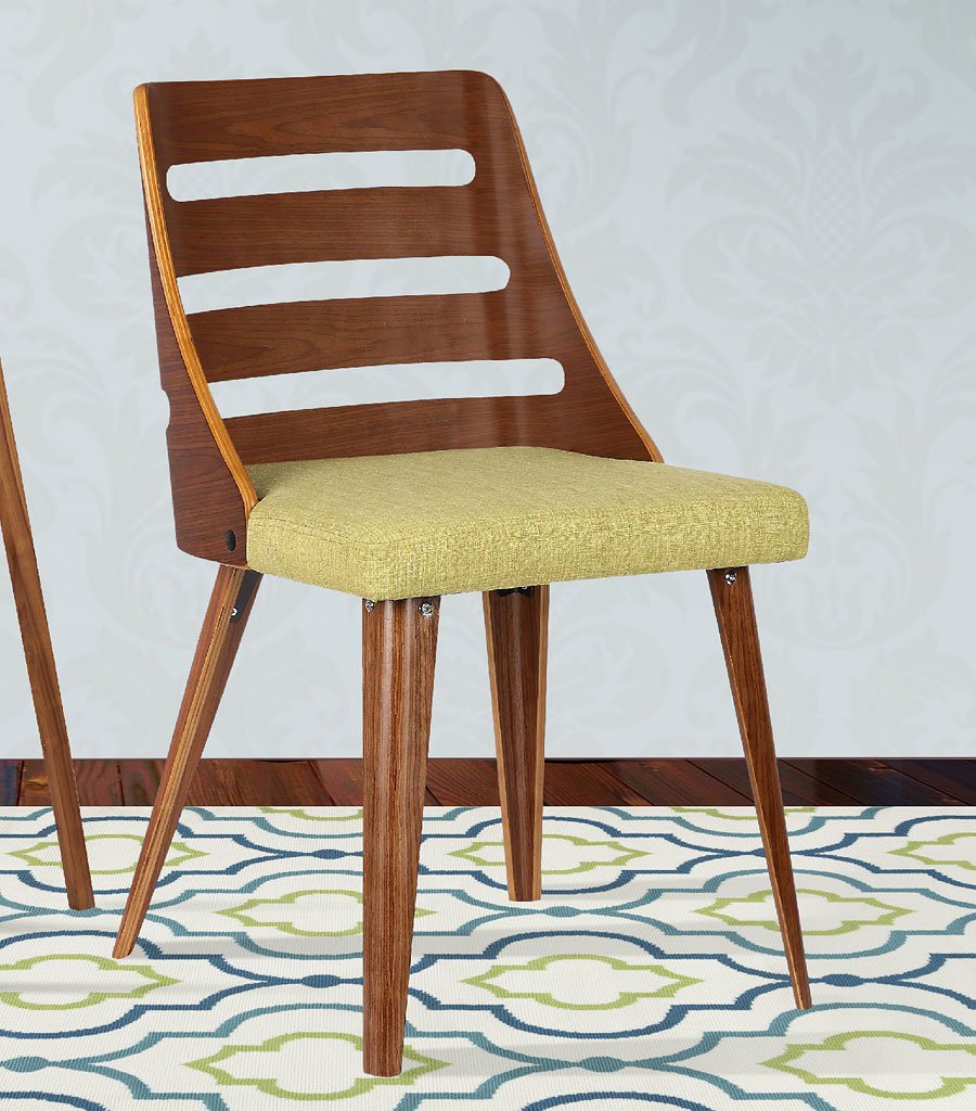 Storm Green Mid Century Dining Chair 1stopbedrooms