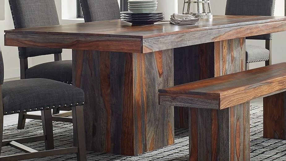 Townsend Grey Sheesham Dining Table 1stopbedrooms