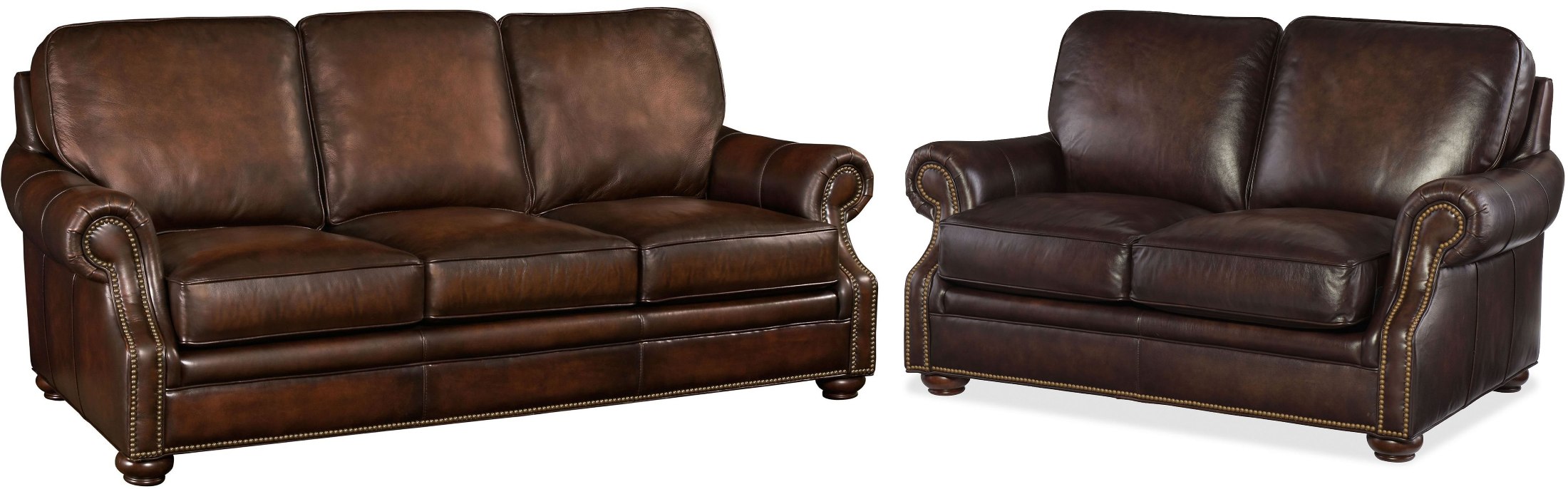 montgomery genuine leather sofa in burgundy